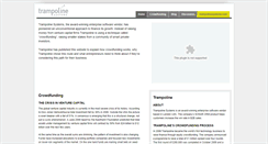 Desktop Screenshot of crowdfunding.trampolinesystems.com