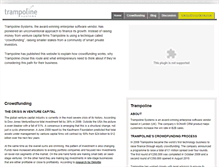 Tablet Screenshot of crowdfunding.trampolinesystems.com